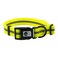 NIMBLE Dog Collar Waterproof Pet Collars AntiOdor Durable Adjustable PVC Polyester Soft with Reflective Cloth Stripe Basic Dog Collars SML Sizes Large 1535248inches Fluorescent Yellow