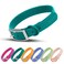 Wisedog Waterproof Dog Collar Multiple Adjust 7 to 236 Soft Rubber Coated Webbing and Easy to Clean for Small Medium Large Dogs M1216 45 in Emerald Green