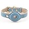 NINA WOOF Cupertino Dog Collars Harnesses Leashes Made from Vegan Leather with Dog Tracker Device Holder Adjustable Dog Collar Small Blue