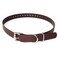 Educator Biothane Dog Collar Waterproof Odorproof Metal Buckle and D Ring Adjustable for Custom Fit Cool and Comfortable for Small Medium or Large Dogs 34Inch Brown