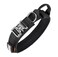 EXCELLENT ELITE SPANKER Tactical Dog Collar Nylon Adjustable Training Collar Military Dog Collar Heavy Duty Metal Buckle with Control Handle for Medium and Large Dogs with PatchesBlackL