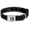 Buckle-Down BuckleDown Seatbelt Buckle Dog Collar HEMI Bold Outline BlackWhite 15 Wide Fits 1832 Neck Large