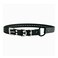 Educator Bungee Dog Collar Biothane Waterproof Odorproof Metal Buckle and D Ring with Comfort Bungee Loop Adjustable for Custom Fit 1Inch Black