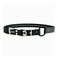 Educator Bungee Dog Collar Biothane Waterproof Odorproof Metal Buckle and D Ring with Comfort Bungee Loop Adjustable for Custom Fit 1Inch Black