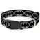 Buckle-Down BuckleDown Plastic Clip Collar Batman Shield BlackSilver 12 Wide Fits 69 Neck Small