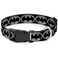 Buckle-Down BuckleDown Plastic Clip Collar Batman Shield BlackSilver 12 Wide Fits 69 Neck Small