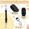 Saintrygo 5 Pcs Safety Dog Collar Clips Prong Collar Backup Clips Adjustable Reflective Nylon Harness Connector Metal Double Ended Backup Clasp for Harness PetDark Color
