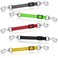 Saintrygo 5 Pcs Safety Dog Collar Clips Prong Collar Backup Clips Adjustable Reflective Nylon Harness Connector Metal Double Ended Backup Clasp for Harness PetDark Color