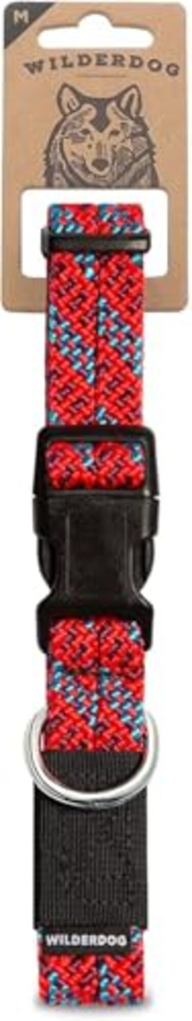 Wilderdog Climbing Rope Dog Collar Outdoor Durable Climbing Rope Design with HeavyDuty Secure Hardware for Safety Adjustable to fit 1318 Around with a 1 Band Medium Maple