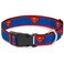 Buckle-Down DC Comics Pet Collar Dog Collar Plastic Buckle Superman Shield Stripe Red Blue 7 to 85 Inches 05 Inch Wide