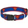 Buckle-Down DC Comics Pet Collar Dog Collar Plastic Buckle Superman Shield Stripe Red Blue 7 to 85 Inches 05 Inch Wide