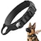 AGPETS Upgraded Airtag Dog Collar Waterproof Adjustable GPS Training Nylon Dog Collar with AirTag Holder Control Handle and QuickRelease Buckle for Medium and Large Dogs Black L