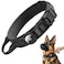 AGPETS Upgraded Airtag Dog Collar Waterproof Adjustable GPS Training Nylon Dog Collar with AirTag Holder Control Handle and QuickRelease Buckle for Medium and Large Dogs Black L