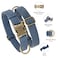 Didog Soft PU Leather Dog Collar Stylish Quick Released Dog Collars for Small Dogs Easy Clean Adjustable Pet Collar for Daily Walking Blue S Fit 1015 Neck