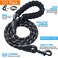Ladoogo Reflective Dog Collar Padded with Soft Neoprene Breathable Adjustable Nylon Dog Collars for Small Medium Large Dogs Large Pack of 1 Black Plaid CollarLeash
