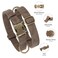 Didog Soft PU Leather Dog Collar Stylish Quick Released Dog Collars for Medium Dogs Easy Clean Adjustable Pet Collar for Daily Walking Brown M Fit 1418 Neck