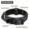 CADONO Tactical Dog Collar Adjustable Military Training Nylon Dog Collar with Control Handle and Heavy QuickRelease Metal Buckle for Small Medium Large Dogs Black M