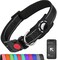 Erbine AirTag Dog Collar with AirTag Holder Compatible for Air Tag Reflective Soft Padded Safety Locking Buckle Adjustable Nylon for Small Medium Large Dogs BlackL