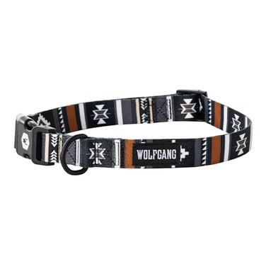 Wolfgang ManBeast Wolfgang Heavy Duty Adjustable Dog Collar with Quick Release Nylon Buckle for Walking Training NewMoon Print Small