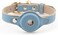 NINA WOOF Cupertino Dog Collars Harnesses Leashes Made from Vegan Leather with Dog Tracker Device Holder Adjustable Dog Collar Color Blue Medium