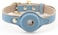 NINA WOOF Cupertino Dog Collars Harnesses Leashes Made from Vegan Leather with Dog Tracker Device Holder Adjustable Dog Collar Color Blue Medium
