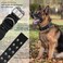 Periflowin Tactical Dog Collar Military Adjustable Dog Collars Soft Nylon Training Collar with Patch Heavy Duty Metal Buckle Collars for Medium Large Dogs Green L