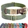 Didog Soft PU Leather Dog Collars for Small DogsClassic Adjustable Dog Collars with Quick Release Metal BuckleEasy Clean and Comfortable with Nylon LiningGreenS Neck 1115