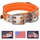 ADITYNA Heavy Duty Dog Collar for ExtraLarge Dogs Camo Orange Collar with Handle for Training and Walking Wide Thick Tactical Soft Neoprene Padded