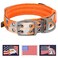 ADITYNA Heavy Duty Dog Collar for ExtraLarge Dogs Camo Orange Collar with Handle for Training and Walking Wide Thick Tactical Soft Neoprene Padded