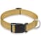 BOOMIBOO Reflective Dog Collar with Buckle Adjustable Safety Nylon Collars for Small Medium Large Dogs Brown L