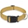 BOOMIBOO Reflective Dog Collar with Buckle Adjustable Safety Nylon Collars for Small Medium Large Dogs Brown L