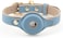 NINA WOOF Cupertino Dog Collars Harnesses Leashes Made from Vegan Leather with Dog Tracker Device Holder Adjustable Dog Collar Color Blue Large