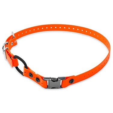Educator 1Inch Dog Training Collar Strap ONLY Fits FE580 ET800 UL1200 Receivers NOT Compatible with Mini Educator ET300ET400 Quick Snap Biothane Bungee Collar Orange