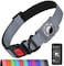 Erbine AirTag Dog Collar with AirTag Holder Compatible for Air Tag Reflective Soft Padded Safety Locking Buckle Adjustable Nylon for Small Medium Large Dogs GreyXL
