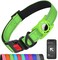 Erbine AirTag Dog Collar with AirTag Holder Compatible for Air Tag Reflective Soft Padded Safety Locking Buckle Adjustable Nylon for Small Medium Large Dogs GreenXL