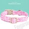 Faygarsle Cute Pink Bow Pattern Dog Collar for Summer Spring DesignSmall Medium Large Dogs M