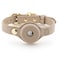 Nina Woof Cupertino Dog Collars Harnesses Leashes Made from Vegan Leather with Dog Tracker Device Holder Adjustable Dog Collar Medium Beige