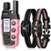 Bousnic Dog Shock Collar 2 Dogs 5120Lbs 3300 ft Waterproof Training Collar for Dogs Large Medium Small with Rechargeable Remote Beep 18 Vibration 116 and Humane Shock 199 Modes
