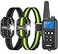 SLOPEHILL Dog Training Collar with Remote 4200FT Electric Shock Collar with BeepVibration ShockFlash Light and No Shock Mode Waterproof ECollar for 8140lbs Small Medium Large DogsBlack Green