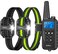 SLOPEHILL Dog Training Collar with Remote 4200FT Electric Shock Collar with BeepVibration ShockFlash Light and No Shock Mode Waterproof ECollar for 8140lbs Small Medium Large DogsBlack Green