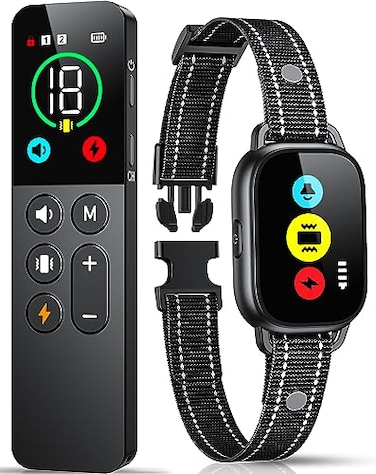 Evuime Dog Training Collar with Remote Smart Dog Shock Collar with 3 Training Modes and Training Icons Waterproof Electric Dog Shockers for Large and Medium Dogs 8120 LBS