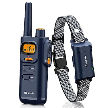 Bousnic Dog Shock Collar with Remote New Edition 4000FT Dog Training Collar for Large Medium Small Dogs 8120lbs Rechargeable E Collar with Beep Vibration Safe Shock