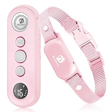 Bousnic Dog Training Collar with Remote 1000ft Dog Shock Collar for 10120lbs Small Medium Large Dog Waterproof Rechargeable e Collar with BeepVibrateSafe Shock116 Modes