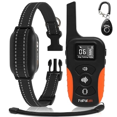 PaiPaitek No Shock Dog Training Collar with Remote 3300ft Range Strong Vibrating Dog Collar Beep and Vibrate Only Waterproof Rechargeable Vibration Collar for Small Medium Large Dogs No Prongs