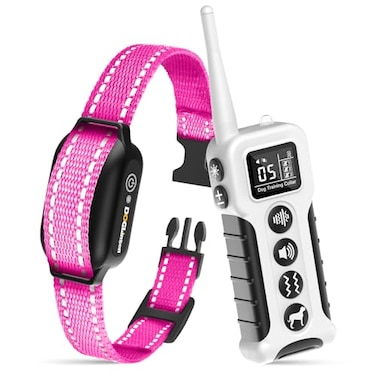 DOGLinsen No Shock Dog Training Collar with Remote 3300ft Range Vibrating Dog Collar Vibration Collar for Small Medium Large Dogs 9 Style Tones and Vibration Collar