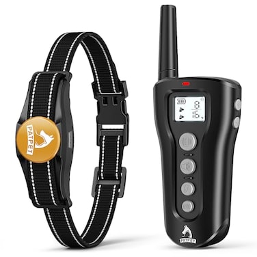 PATPET Dog Shock Collar Rechargeable Dog Training Collar with Remote for Medium Large Dogs 3 Training Modes BeepVibrationShock IPX7 Waterproof 1000Ft Electric Dog Collar Black