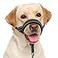 BARKLESS Soft Dog Head Collar Patented Padded No Pull Head Halter Training Nose Leash with Safety Link for Medium Large Dogs Adjustable Muzzle Leash Easy Control for WalkingBlack M