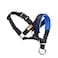 wintchuk Dog Head Collar Fabric Padded Head Collar for Dogs to Prevent Pulling Adjustable Dog Head Harness MBlue