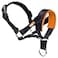 wintchuk Dog Head Collar with Soft Fabric Head Harness Stops Dog Pulling Head Leash for Small Medium Large Dogs Walking LOrange