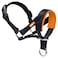 wintchuk Dog Head Collar with Soft Fabric Head Harness Stops Dog Pulling Head Leash for Small Medium Large Dogs Walking LOrange